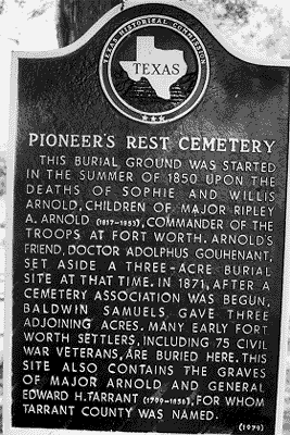 Pioneer's Rest historical marker